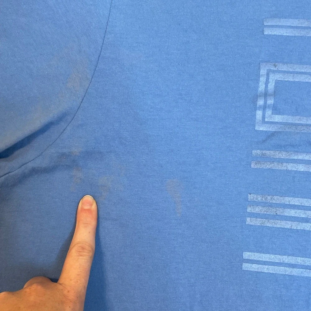 Jordan 3XL T-Shirt Blue Basketball Jumpman 23 Graphic Tee Menswear Activewear